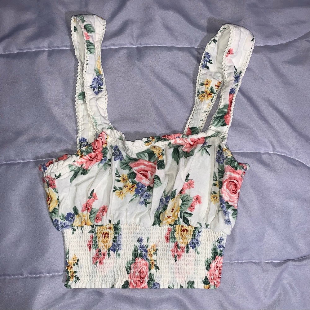 Floral crop top